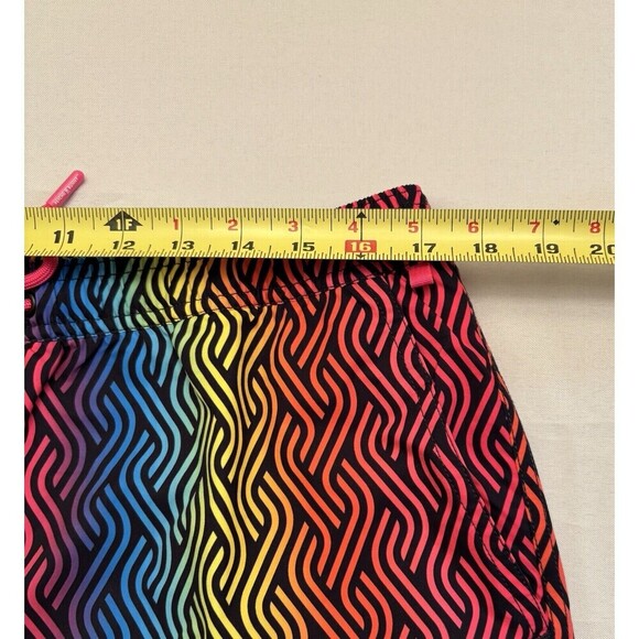 PSYCHO BUNNY Sugar Grove AOP Swim Trunks Men Large Magenta Storm Colorful Beach - Picture 11 of 13